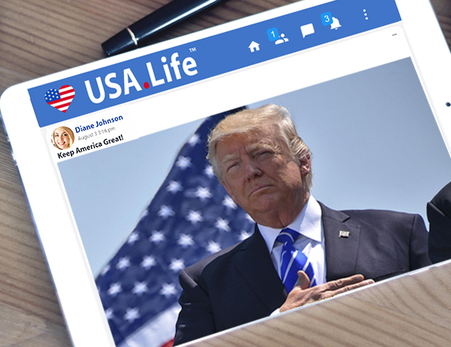 Pro-America USA.Life Social Network CEO Responds to Conservative Censorship, “Conservatives are Safer at USA.Life than on Facebook”