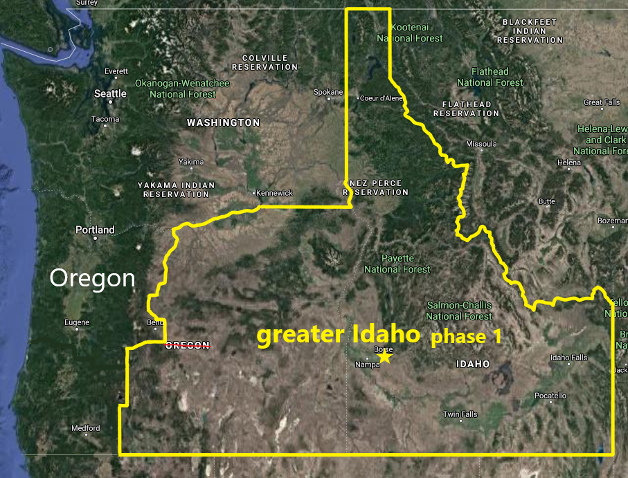 greater Idaho and oregon phase