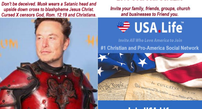 Ashley St Clair Is Fourth Woman to Have One of Elon Musk’s 13th Children Out of Wedlock, Report; Musk Blasphemes Jesus Christ with Satanic Outfit; The Bible Teaches Musk is Wicked